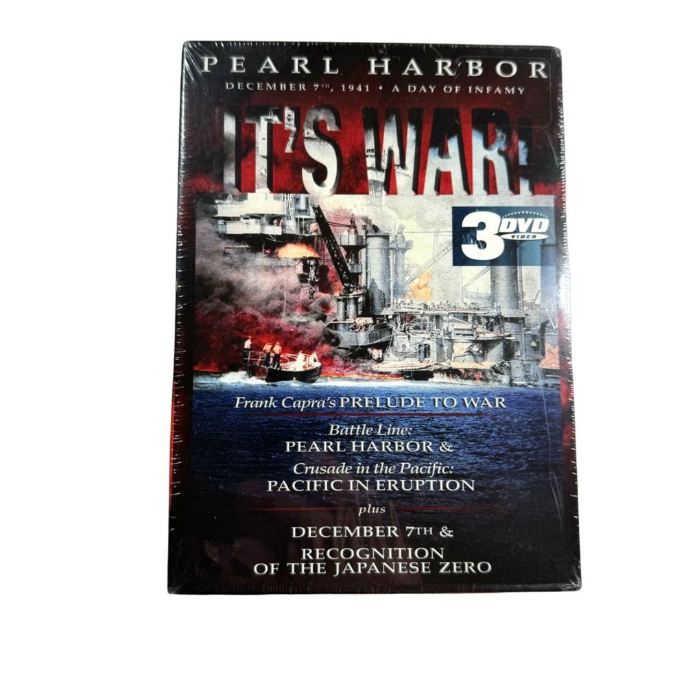 PEARL HARBOR IT'S WAR : DEC 7TH , 1941 A Day of Infamy (3-DISC DVD - SET) SEALED